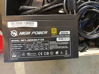 High Power 800W 80+ Gold Gaming PC Power Supply