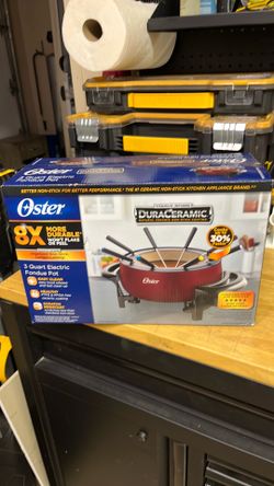 3 quart electric fondue pot - new in box