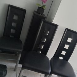 4 Designer Dining Chairs