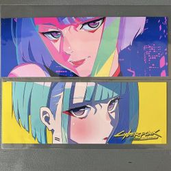 2pc SALE Lucy CyberPunk Edgerunner Anime Glossy sticker computer/ps5 laptop car
