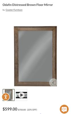 LARGE ACCENT FLOOR/ HANGING MIRROR