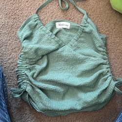 green halter top 