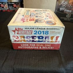 2018 TOPPS Heritage Retail Jumbo Box