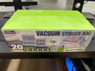 Vacuum storage bag with vacuum