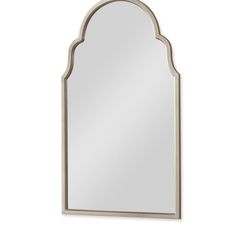 24-in W x 41-in H Arch Champagne Silver Framed Wall Mirror 