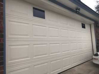 Garage door.