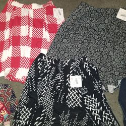 3 Lularoe Madison Size Large Skirts Brand New With Tags 