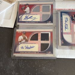 Lot Of 4 Topps USA Rookie Cards 3 Autos Hi-Jersey