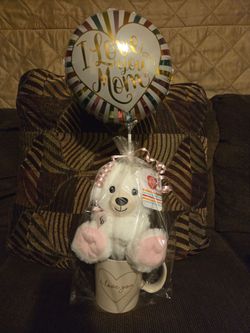 Mother's Day Gift Arrangement Teddy Bear & Mug