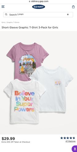 Old Navy Girls XS/M/L 3Pack 