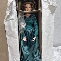 VTG Ashton-Drake Galleries Winter Romance Wedding Party Bouquet 18" Doll 1998