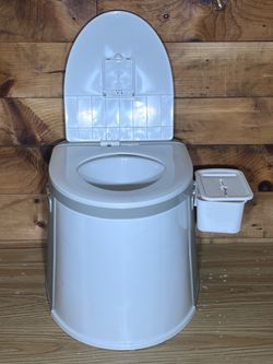 Portable Toilet / Camping Bedside Commode (Never Used)