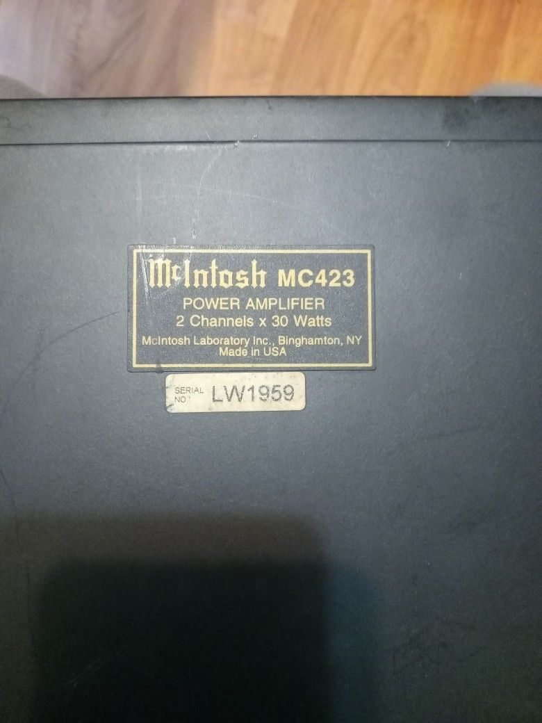 McIntosh MC423 Power Amplifer 2×30 Old School