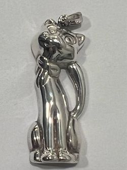 Vintage Taxco sterling Silver Cat Ore-1980 Mid Century (MT Mark)