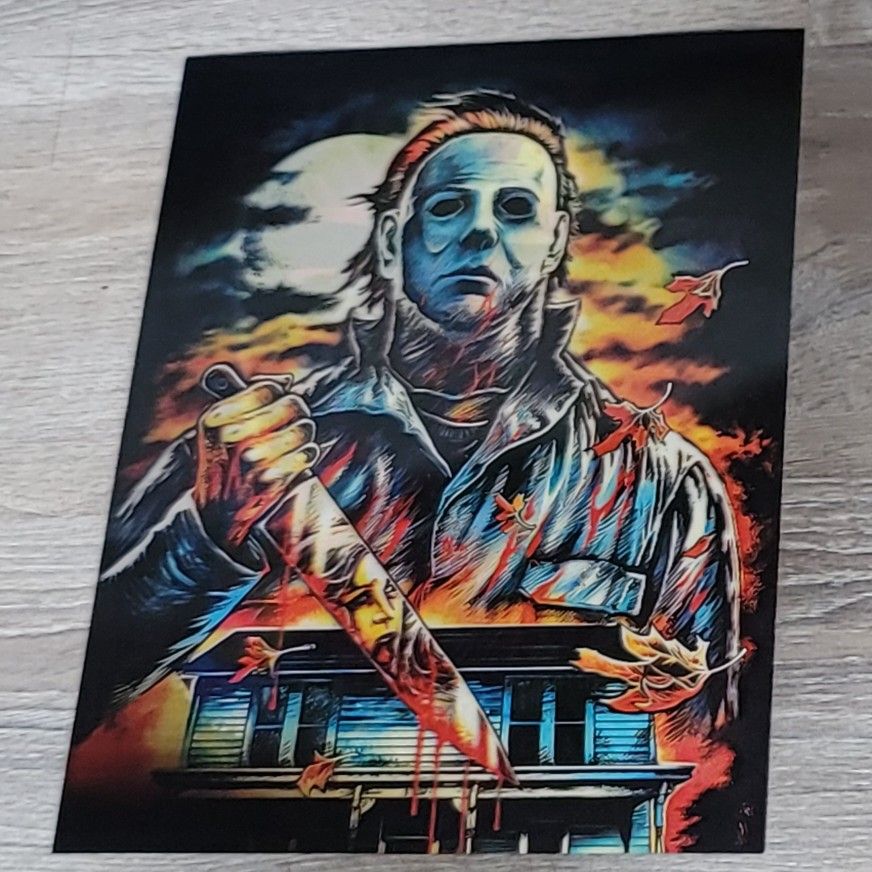 Halloween Horror 3-in-1 Image Changing 3D Holographic Lenticular Poster