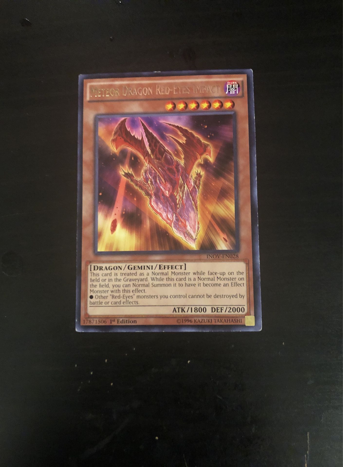 Yu Gi Oh Meteor Dragon