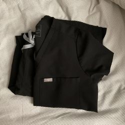 Figs Black Scrub Set 