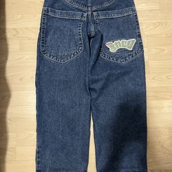 28 x 30 JNCO Jeans 169 Lowdown 20” (Dark Stone)
