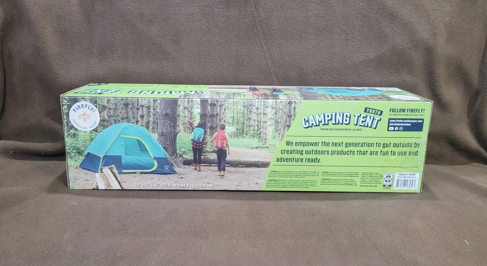 Firefly! Outdoor Gear 6' x 4' Youth 2-Person Camping Tent [Blue/Green] * NEW! 🔥