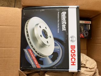 Bosch QuietCast Premium Disc Brake Rotor and pads