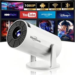 Mini Projector with WiFi and Bluetooth Support 1080P