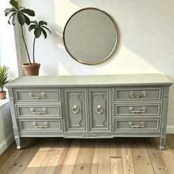 Vintage Green MCM Dresser 