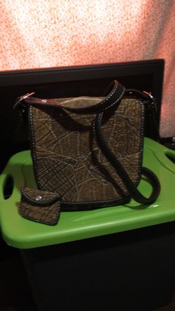 Saddle tote bag / coin purse