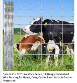 14-Gauge Galvanized Livestock Wire Fence Roll