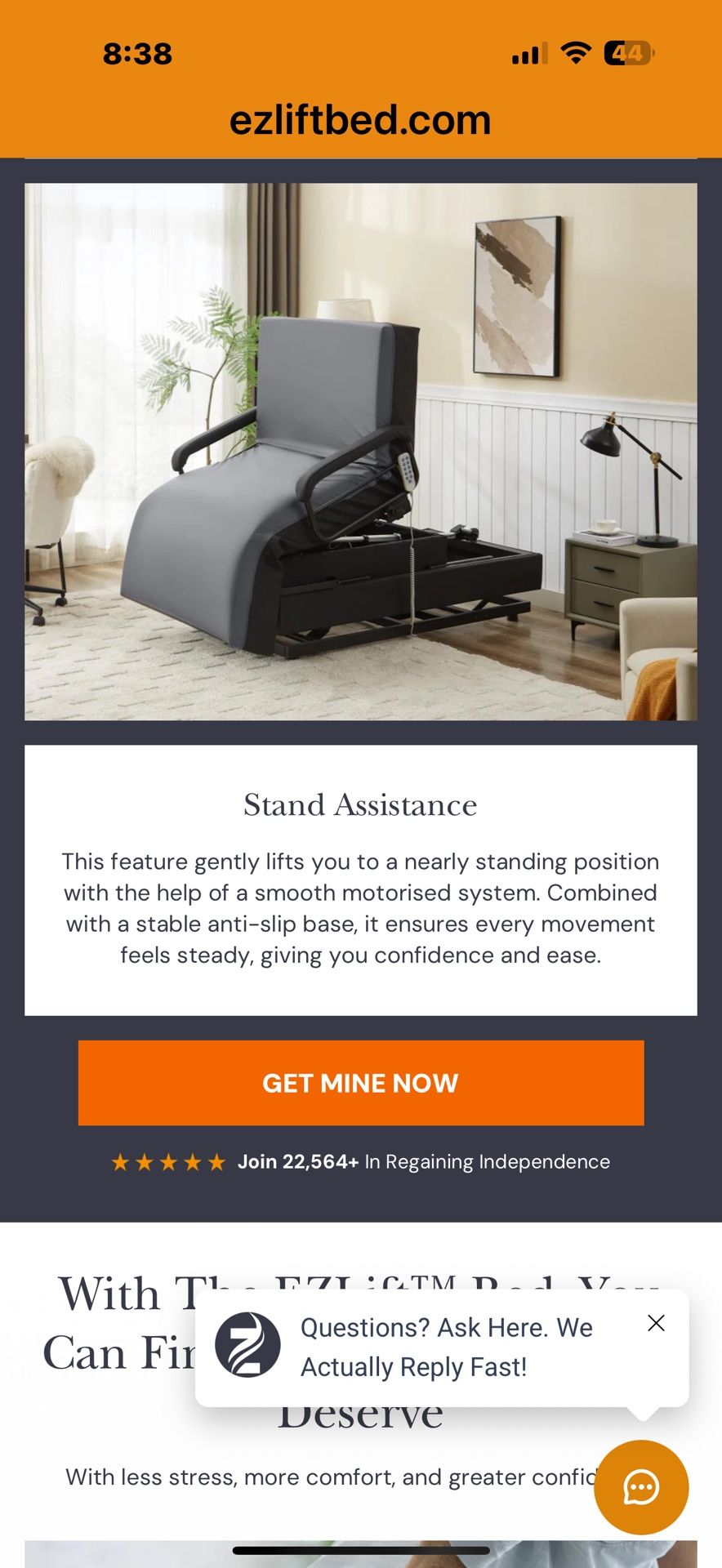 Power Bed That Make A Chair. Bed Anho