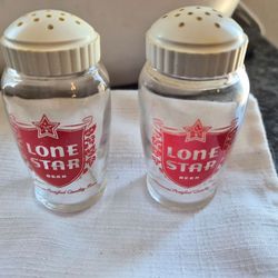 Vintage Lone Star Beer Salt & Pepper Shakers