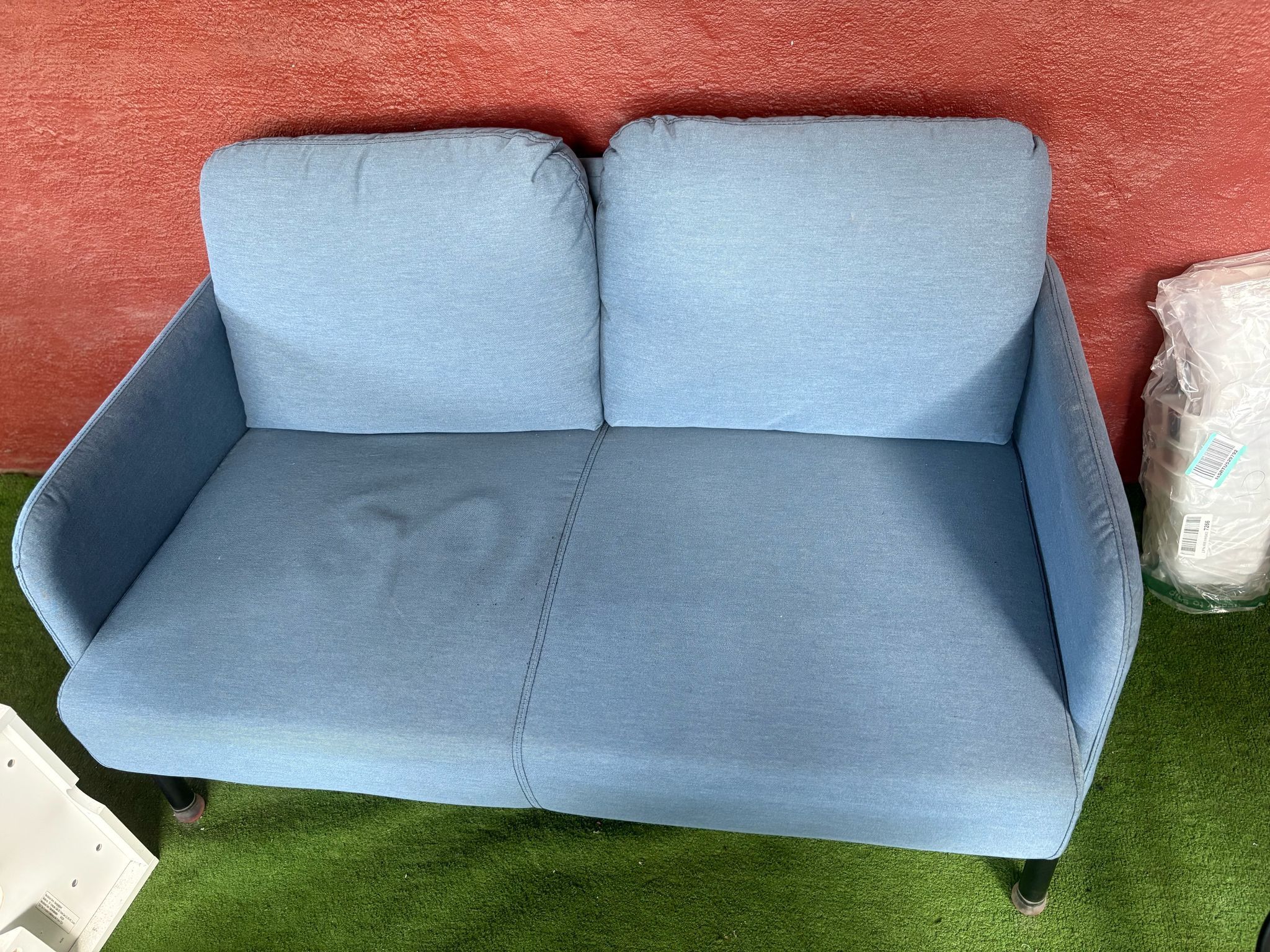 Baby Blue Sofa $380