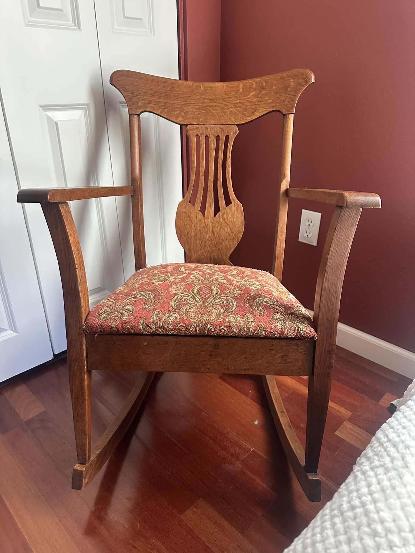 Antique Solid Wood Rocking Chair