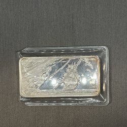 1 OZ .999 Silver Whaling Ship Bar 