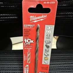 Milwaukee Cobalt Drill Bit 3/16”