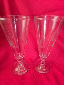 Princess House pilsner glasses
