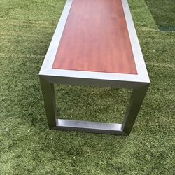 Steel coffee table