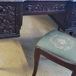 Antique Desk And Chair