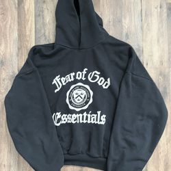 Fear of God Essentials University Hoodie – Black