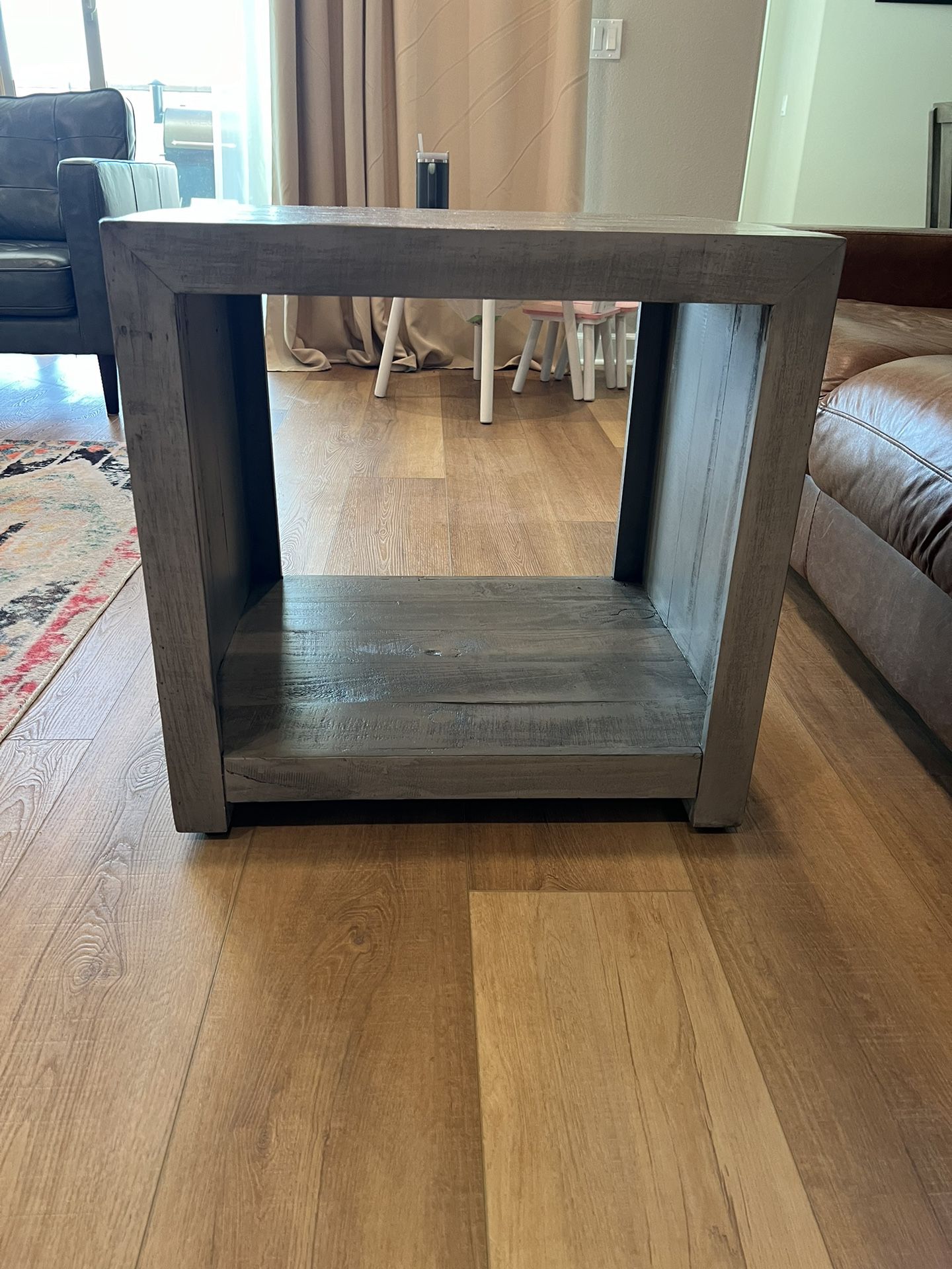 Excellent Like New Grey End Table Set Of 2