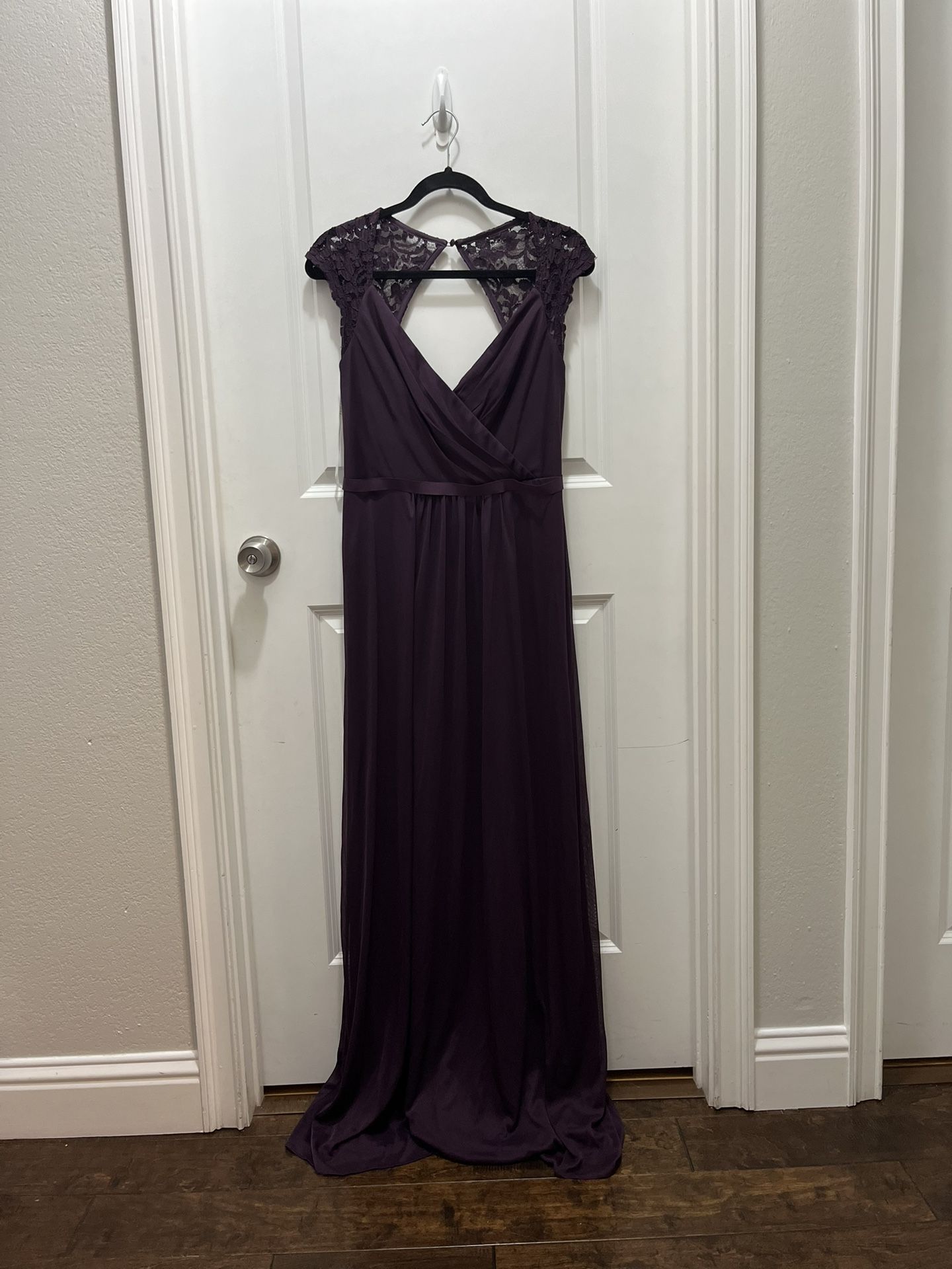 Plum Bridesmaid Dress -DAVIDS BRIDAL