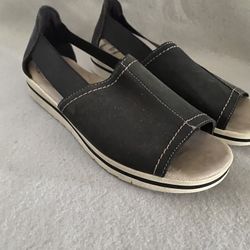 EARTH ORIGINS Women's Carley Connie Wedge Sandal Comfort 11 US