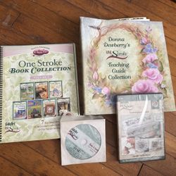Donna Dewberry’s One Stroke Teaching Guide Collection, One Stroke Book Collection Volume 4 And 2 DVD’s - Folk Art