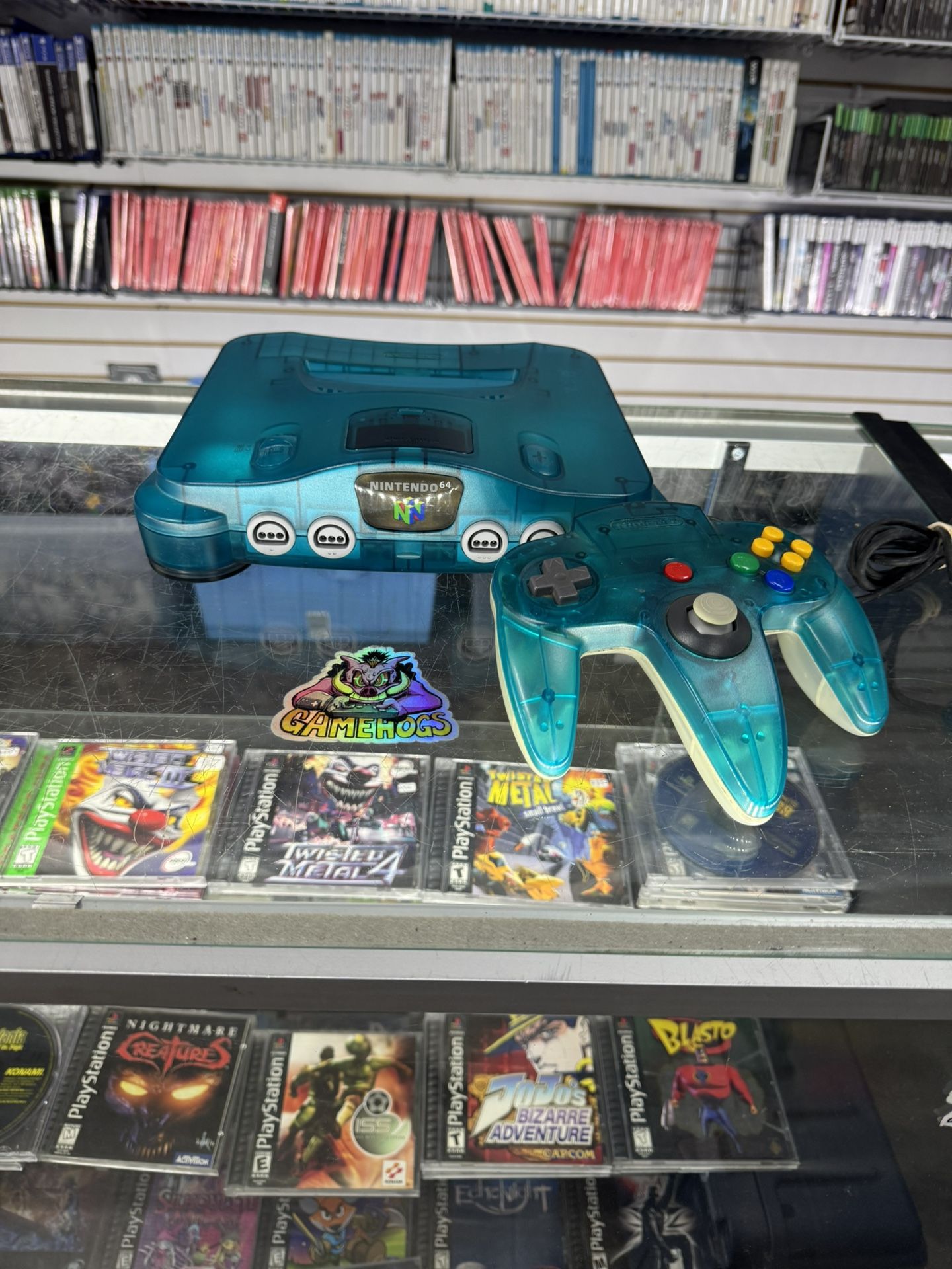 Nintendo 64 Ice Blue With Expansion Pack Complete $225 Gamehogs 11am-7pm