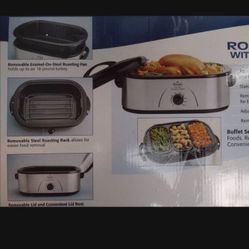 Rival 18 Quart Roaster Oven With Buffet Server. Brand New In Box, Never Been Opened Before  