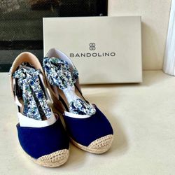 Bandolino Nettie Feminine Espadrille Wedge Sandals, Women’s 5.5