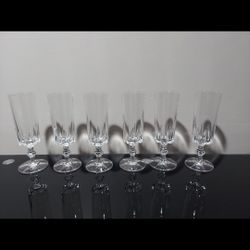 Crystal Flutes For Mimosa/Champagne  (6)
