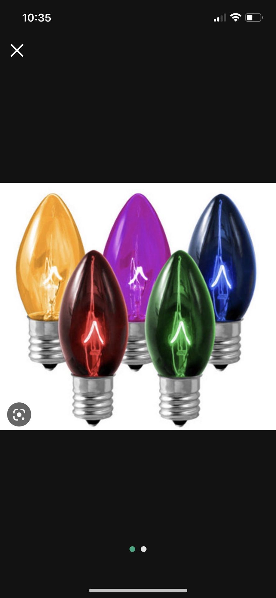 C-7 Multi Colored Bulbs All For 10.00