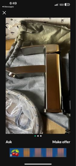 Nickel bathroom faucet one hole Nickel and GoldF23 N $40