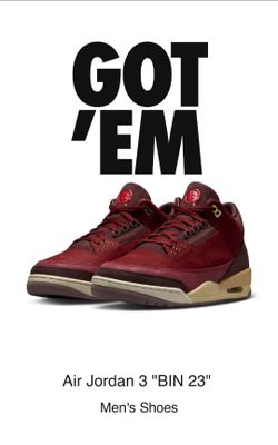 Jordan Retro 3 Bin (Size 10)