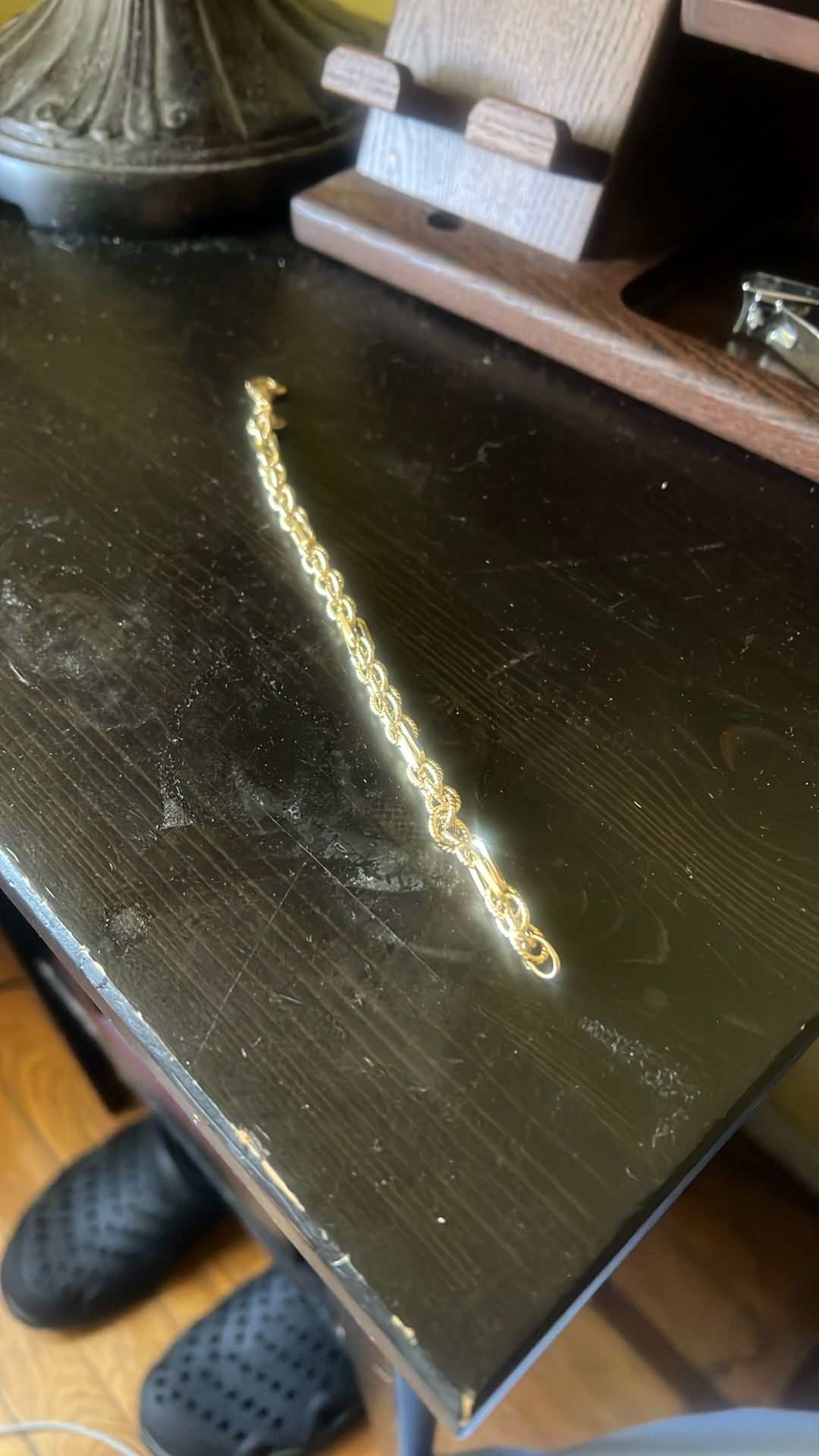 18k Gold Unisex Bracelet Real Gold Not Plated 